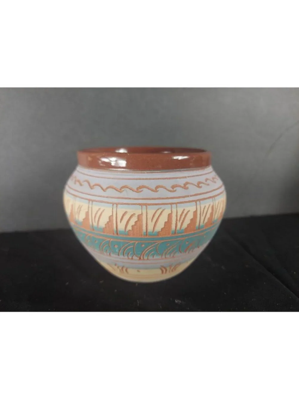 Signed Navajo Pottery Vase 3